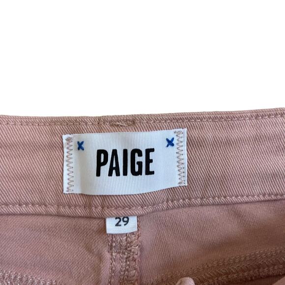 NWT PAIGE Rianne Slash Pocket Chino Pants Delicate Rose Women’s Size 29 - Picture 4 of 5